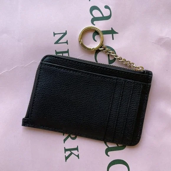 Kate Spade Darcy Medium L-Zip Card Holder Black - Picture 11 of 15
